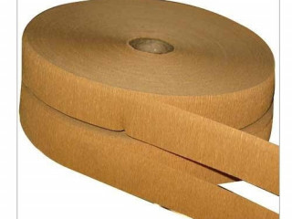 Крепированная бумажная лента для зашивания бумажных мешков.