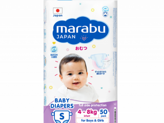 Подгузники Marabu S (от 4 до 8 кг), Premium Japan