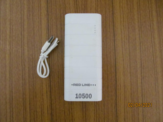 Внешний аккумулятор Power bank Red Line V9 10500mAh (белый)