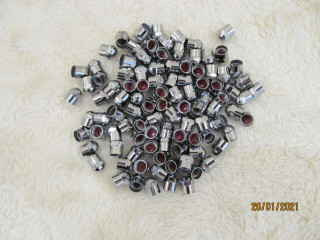 Колпачок на вентиль ( нипель ) колеса, пластик, хромированный, 100 шт.